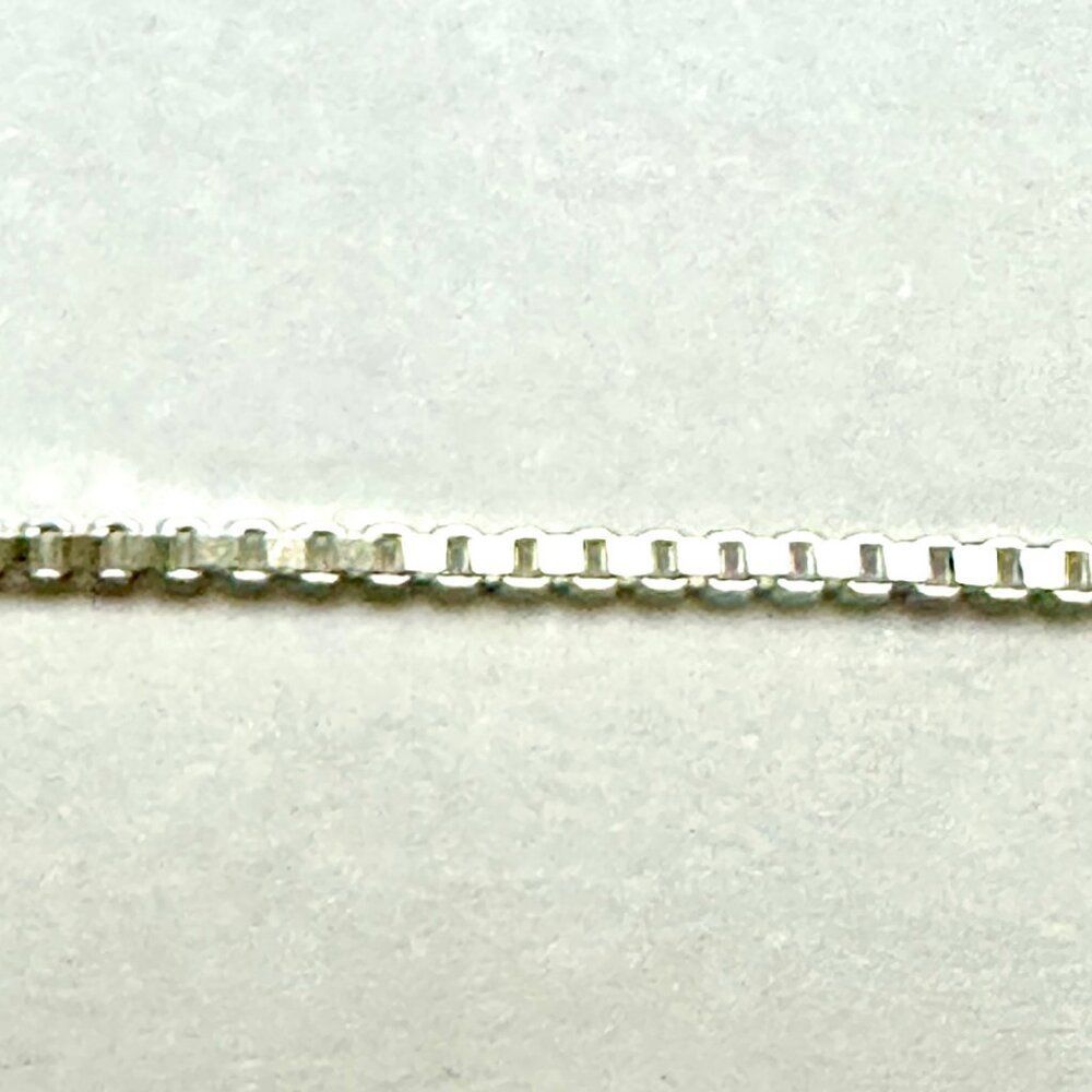 Box Chain 16 or 18 inch. Made in Italy Sterling Silver 925 Stamped